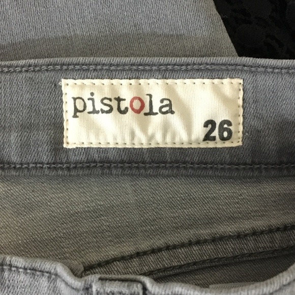Pistola Grey Distressed Skinny Jeans sz 26waist - Picture 6 of 7